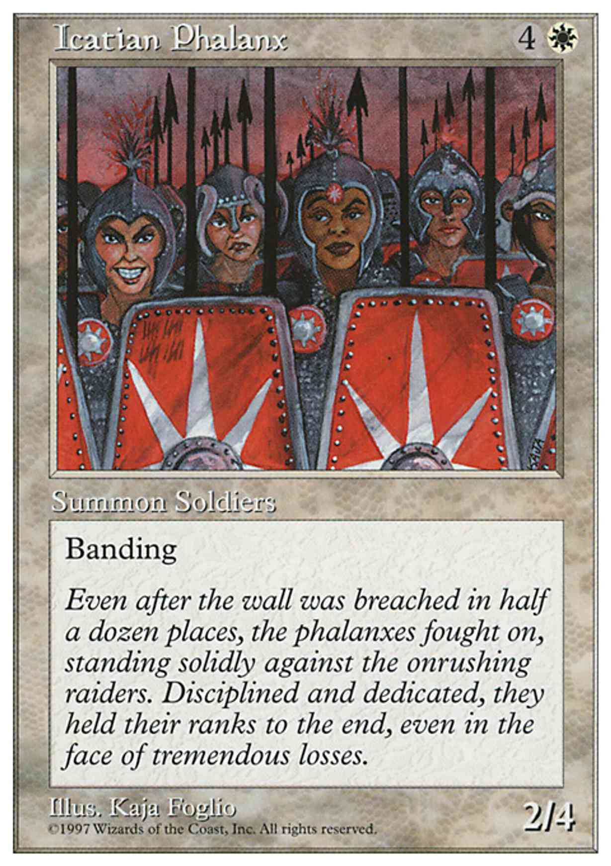 Icatian Phalanx magic card front