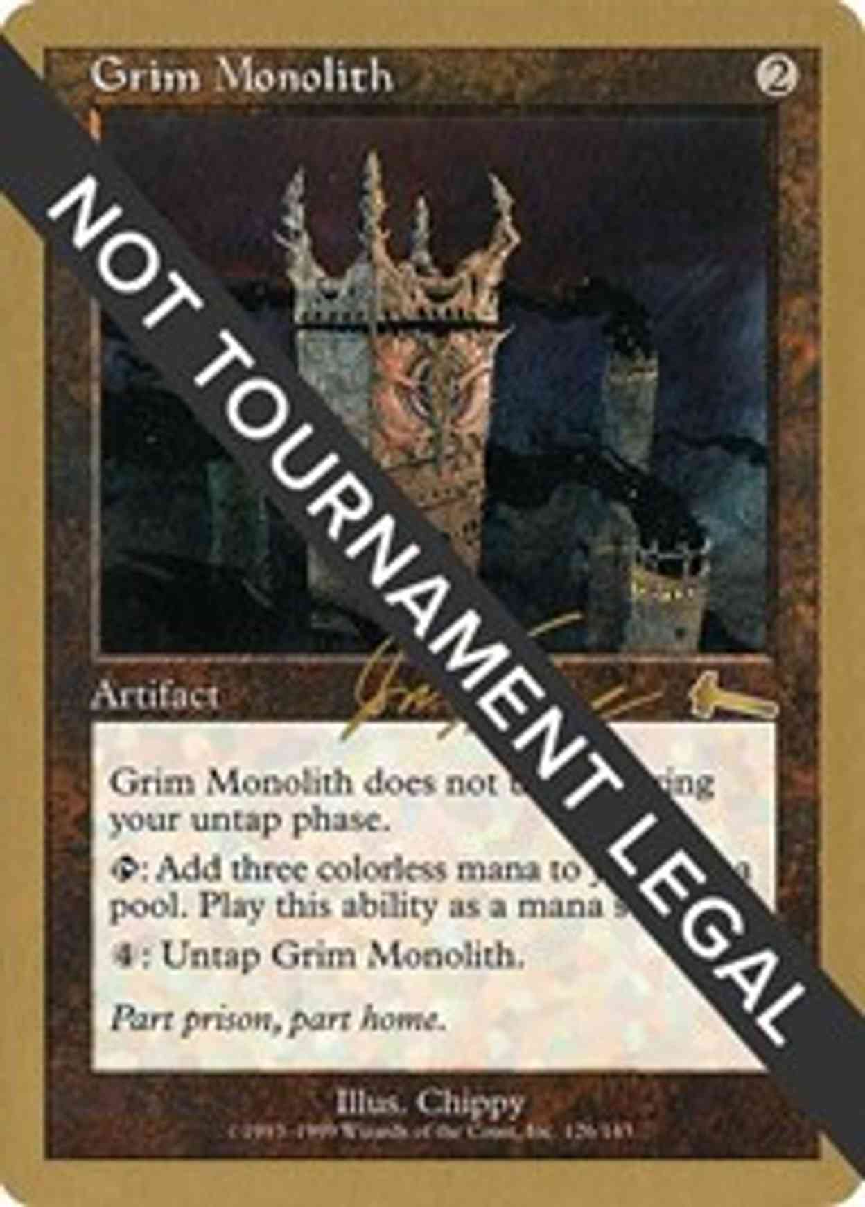 Grim Monolith - 2000 Jon Finkel (ULG) magic card front