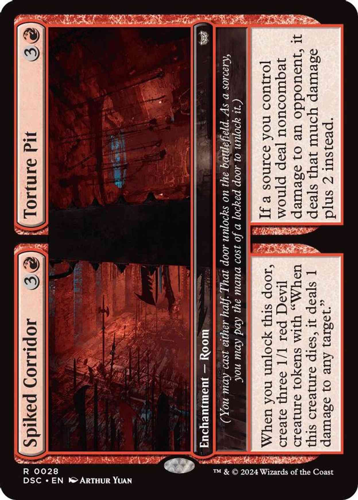 Spiked Corridor // Tortured Pit magic card front