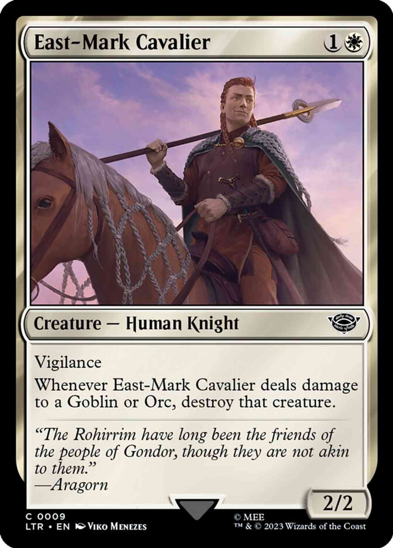 East-Mark Cavalier magic card front