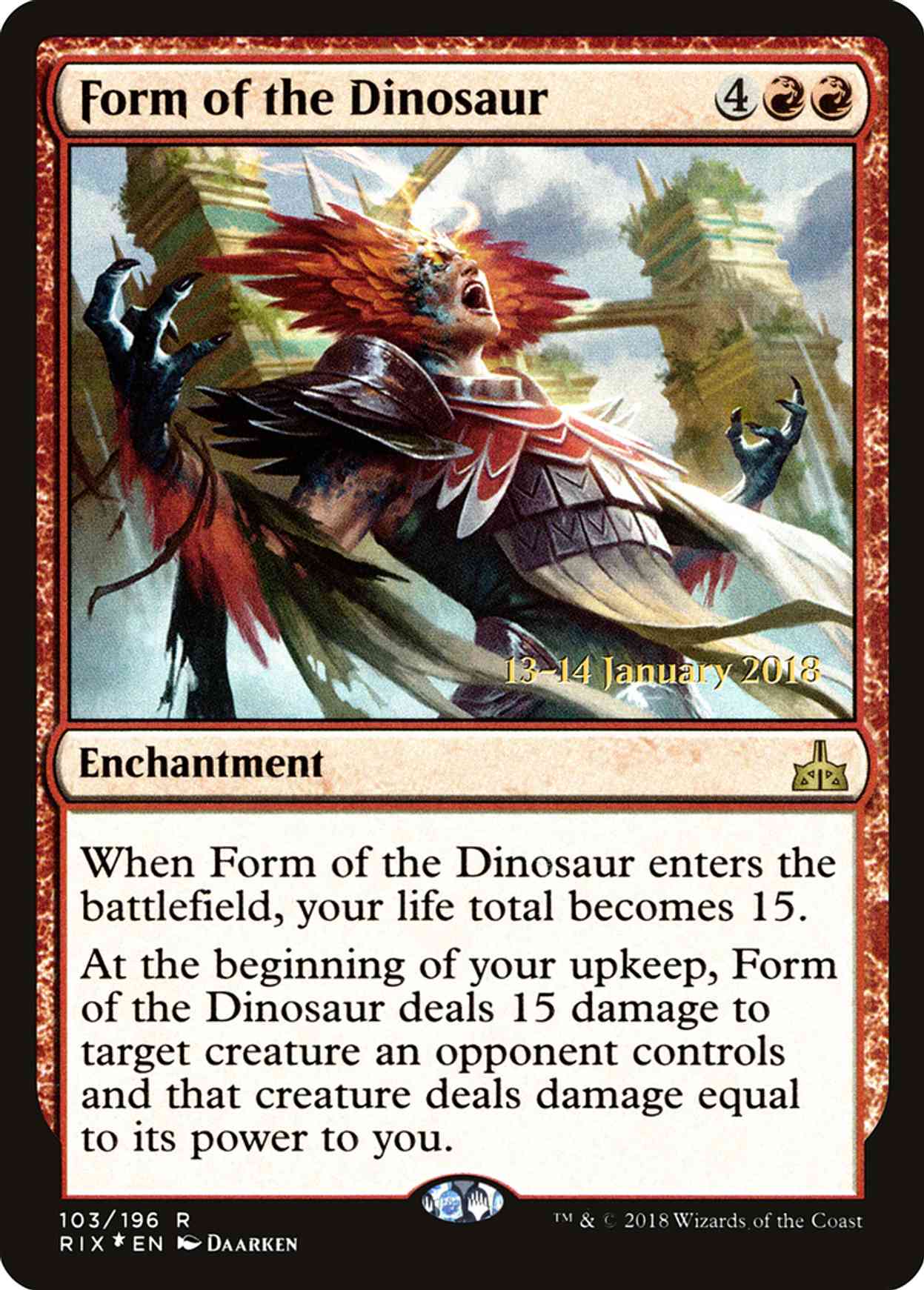 Form of the Dinosaur magic card front