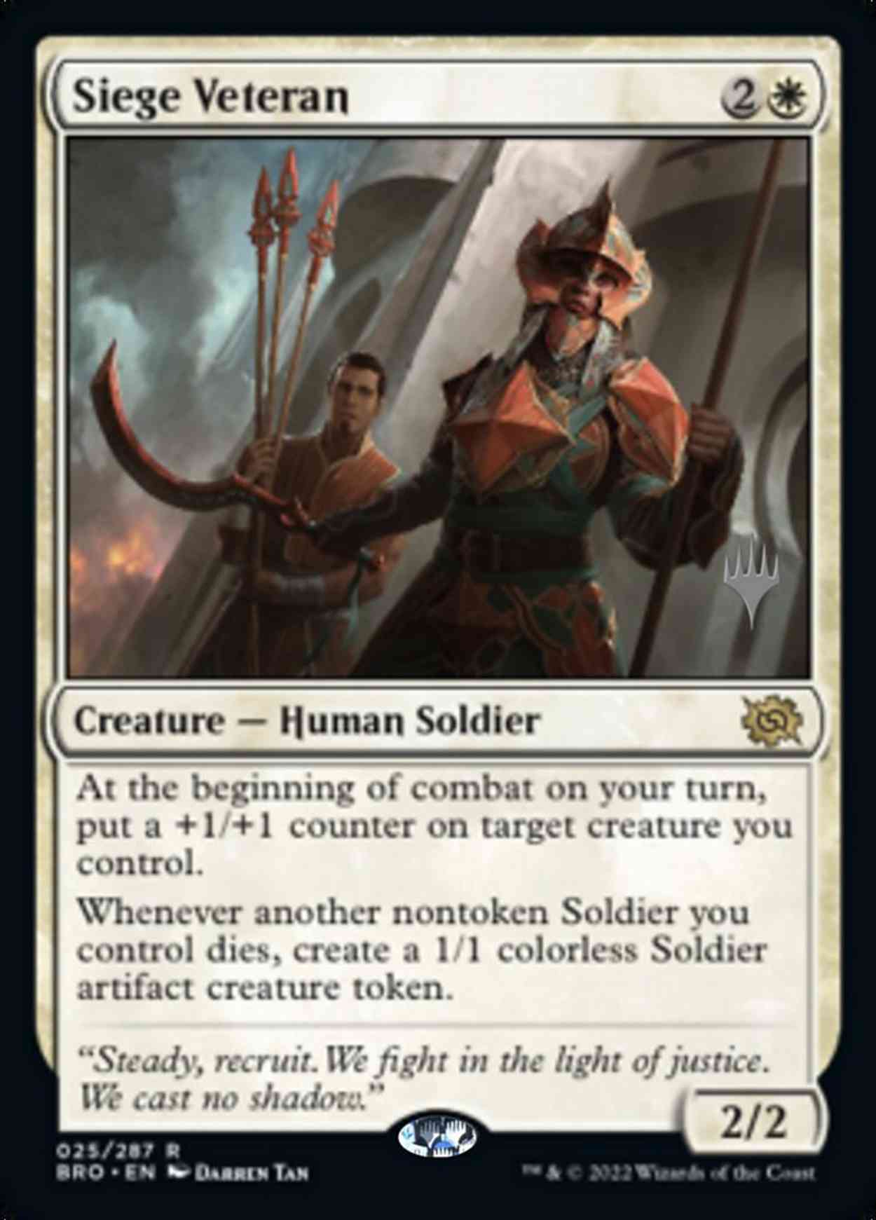 Siege Veteran magic card front