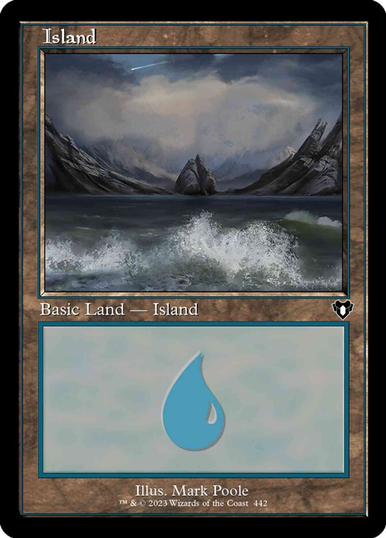 Island (0442) (Retro Frame) magic card front