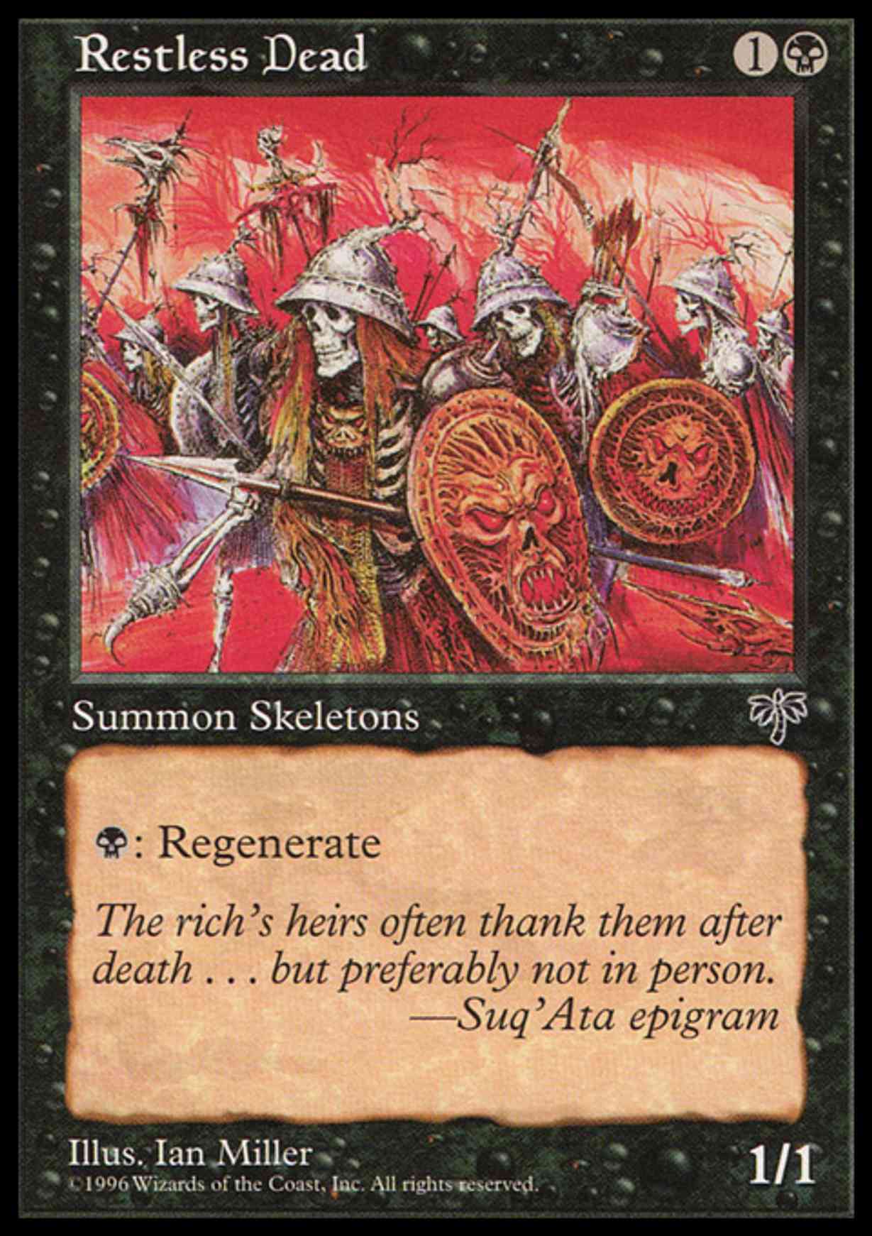 Restless Dead magic card front