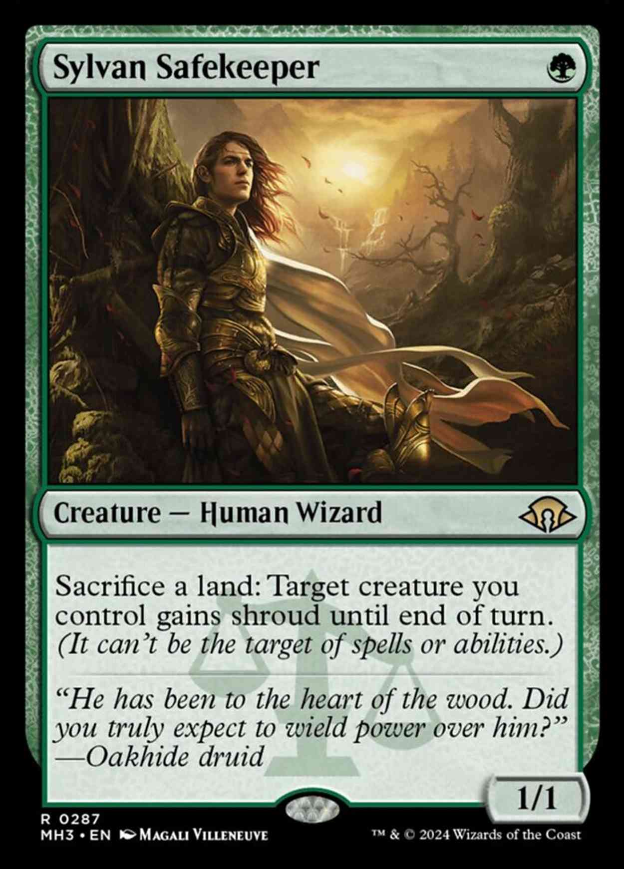 Sylvan Safekeeper magic card front