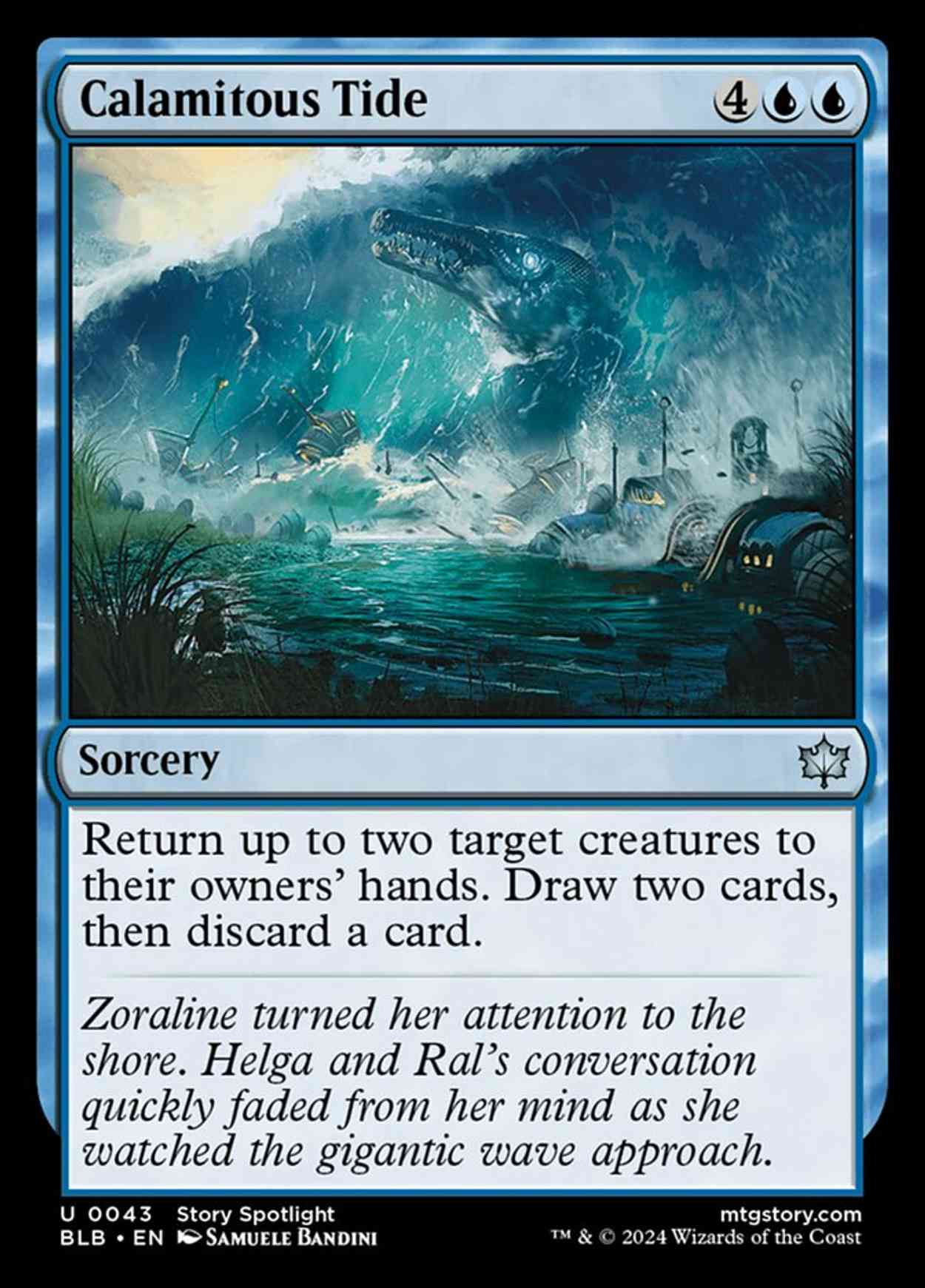 Calamitous Tide magic card front