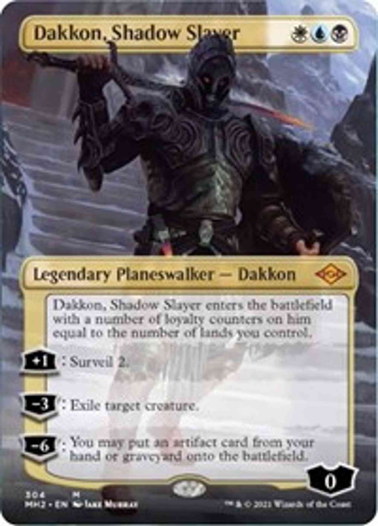 Dakkon, Shadow Slayer (Borderless) magic card front
