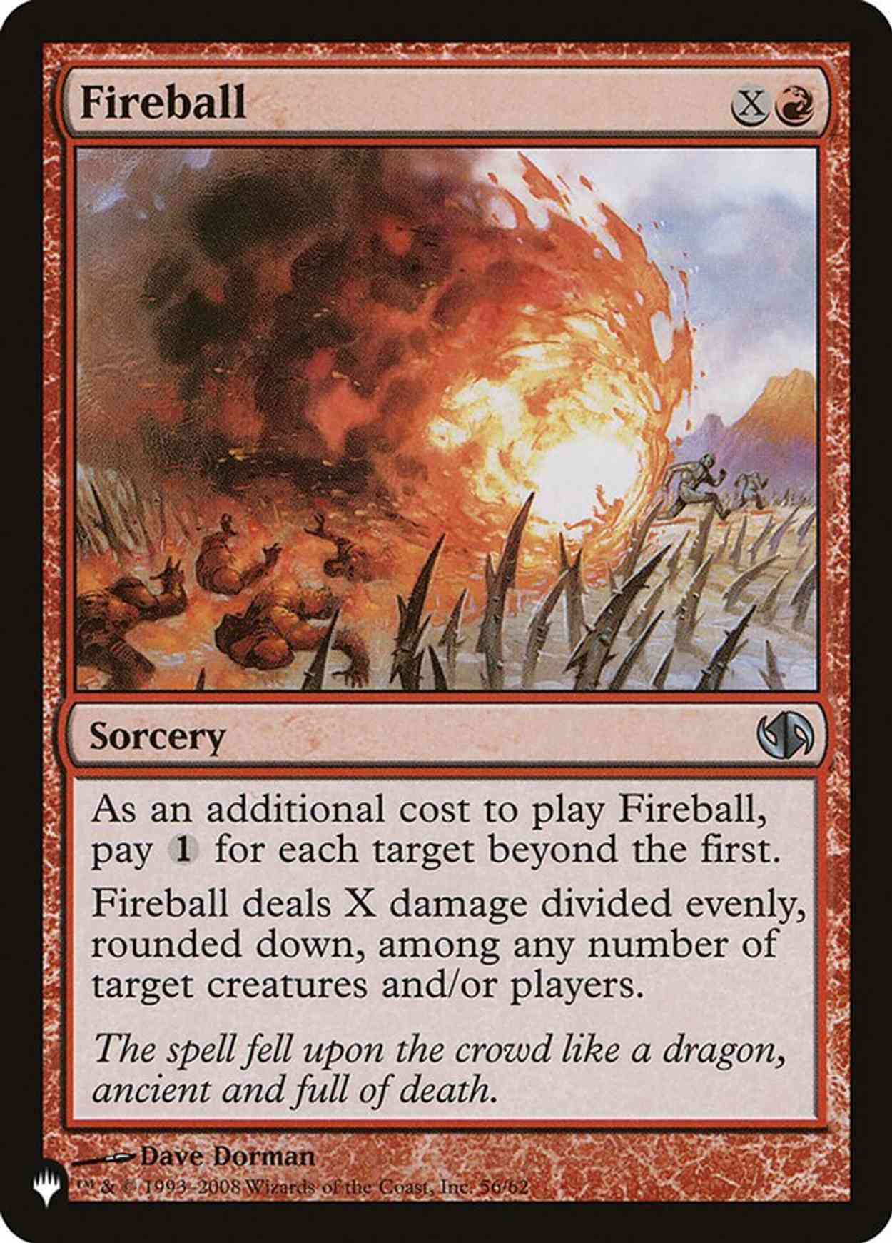 Fireball (DD2) magic card front