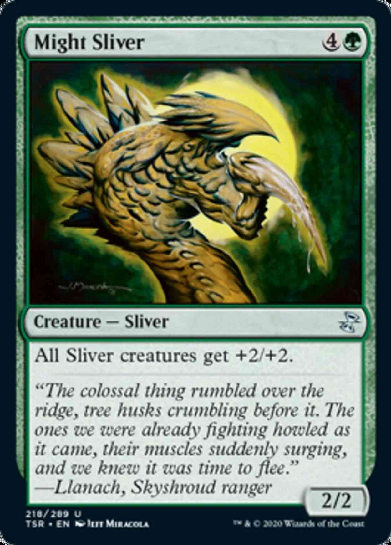 Might Sliver magic card front
