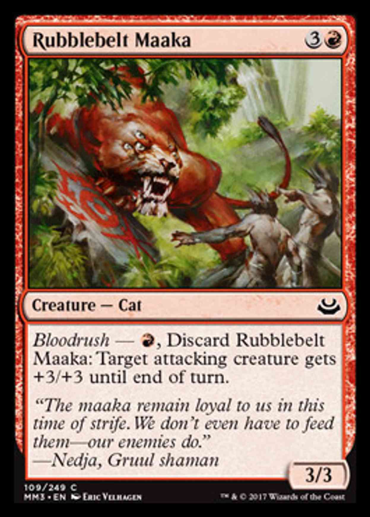 Rubblebelt Maaka magic card front