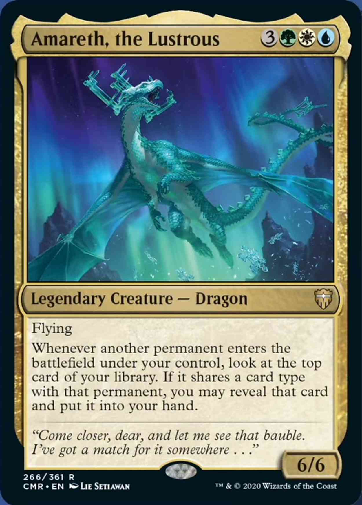 Amareth, the Lustrous magic card front