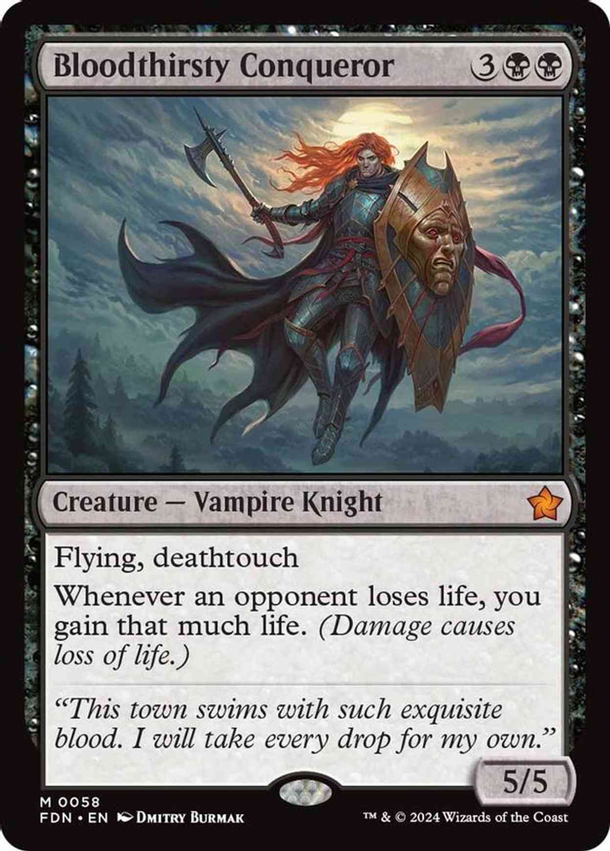 Bloodthirsty Conqueror magic card front