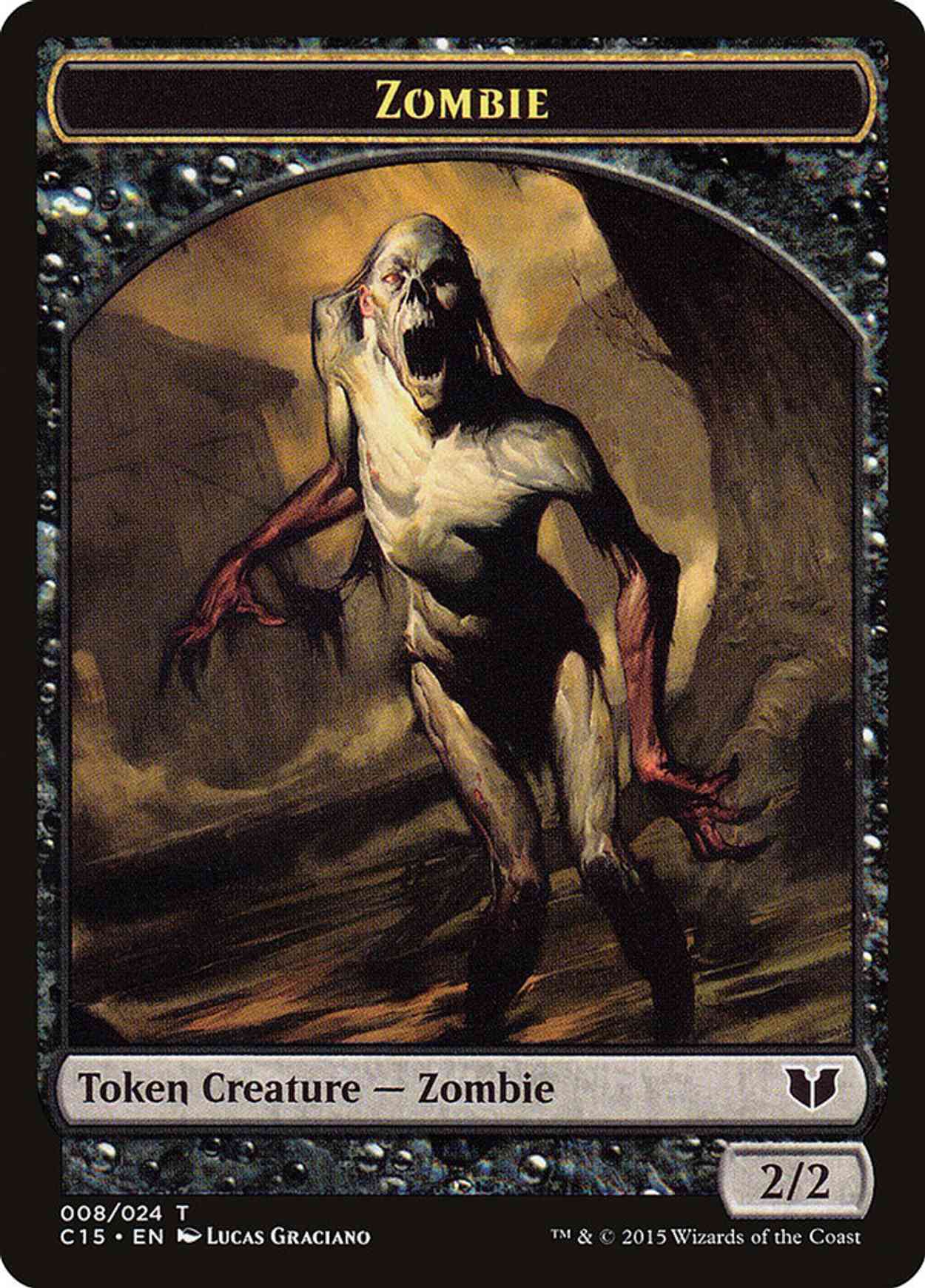 Zombie // Spirit (Multicolor) Double-Sided Token magic card front