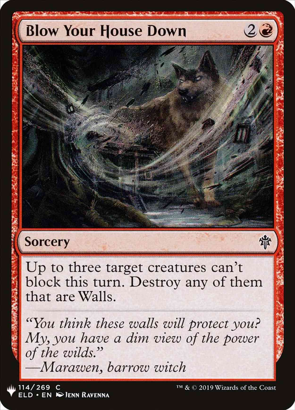 Blow Your House Down magic card front