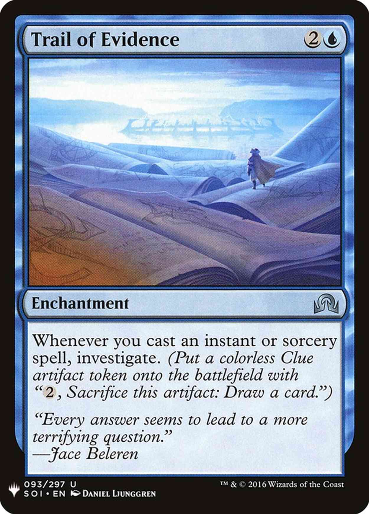 Trail of Evidence magic card front