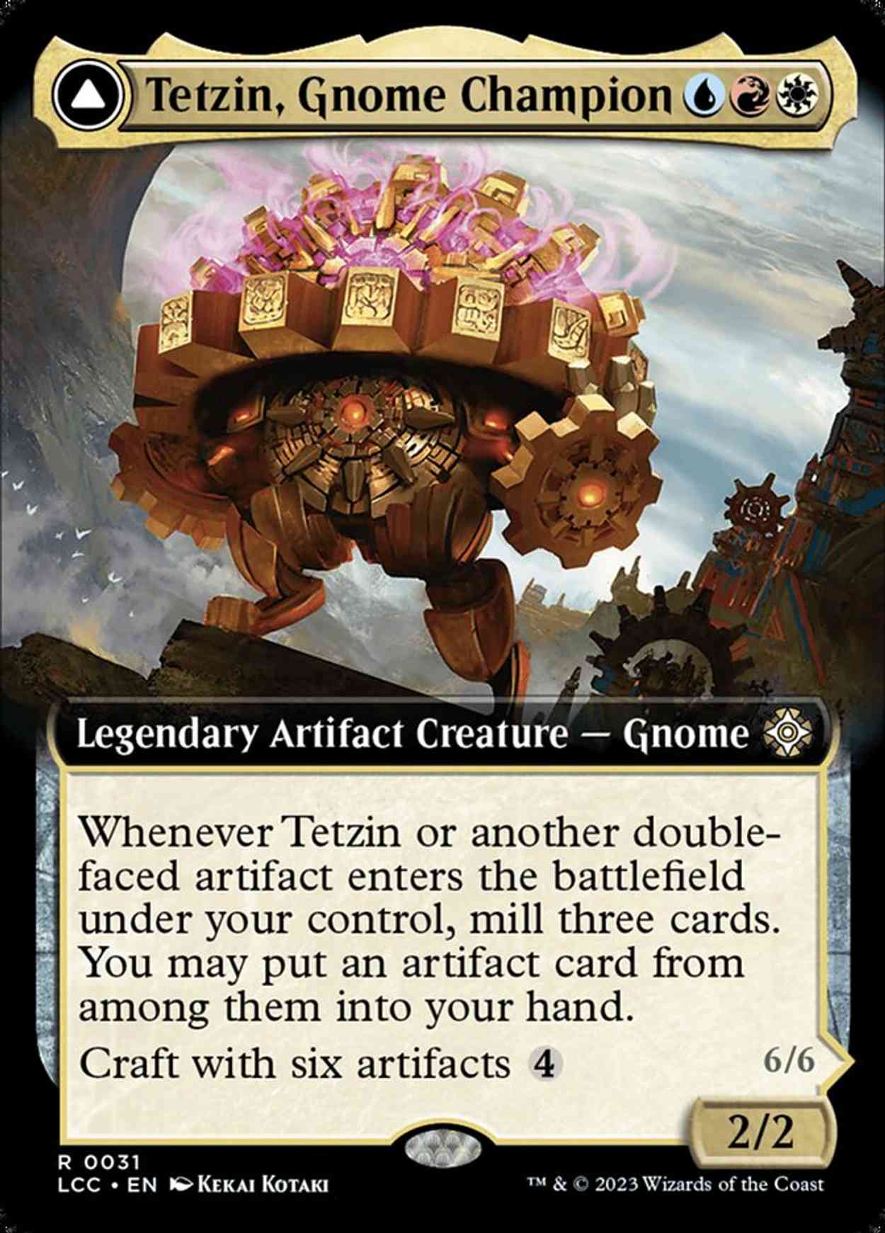 Tetzin, Gnome Champion (Extended Art) magic card front