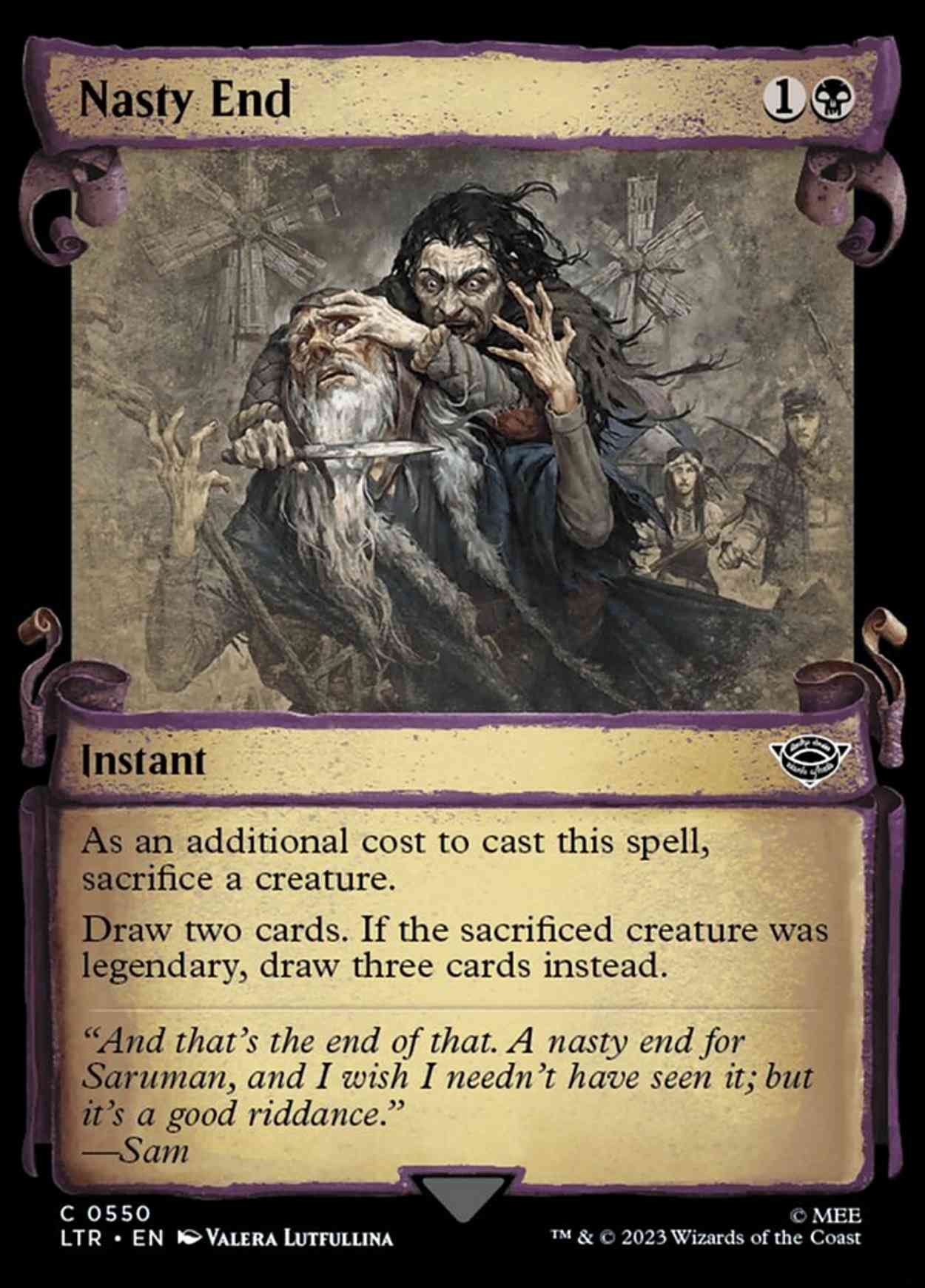 Nasty End (Showcase Scrolls) magic card front