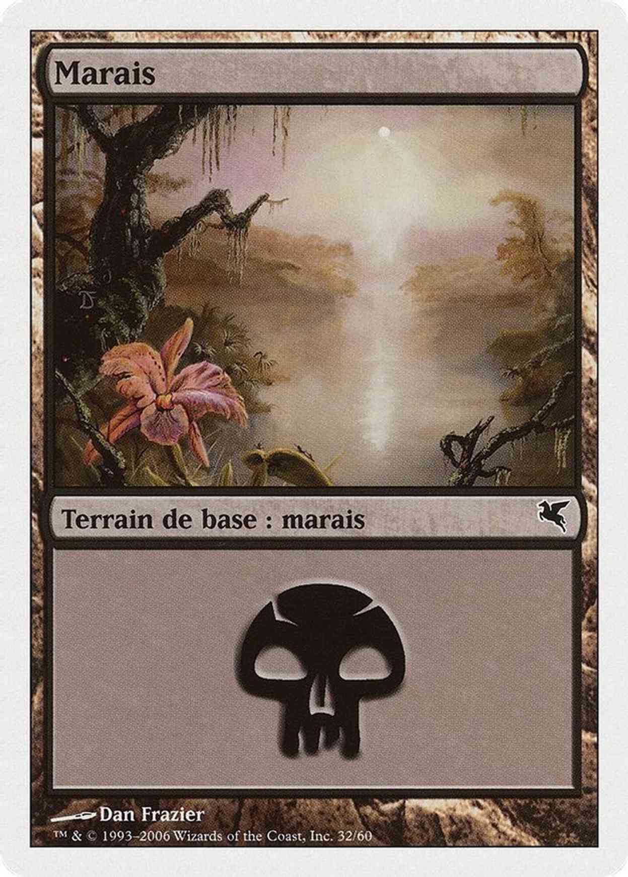 Swamp (French) - "Marais" (F32) magic card front