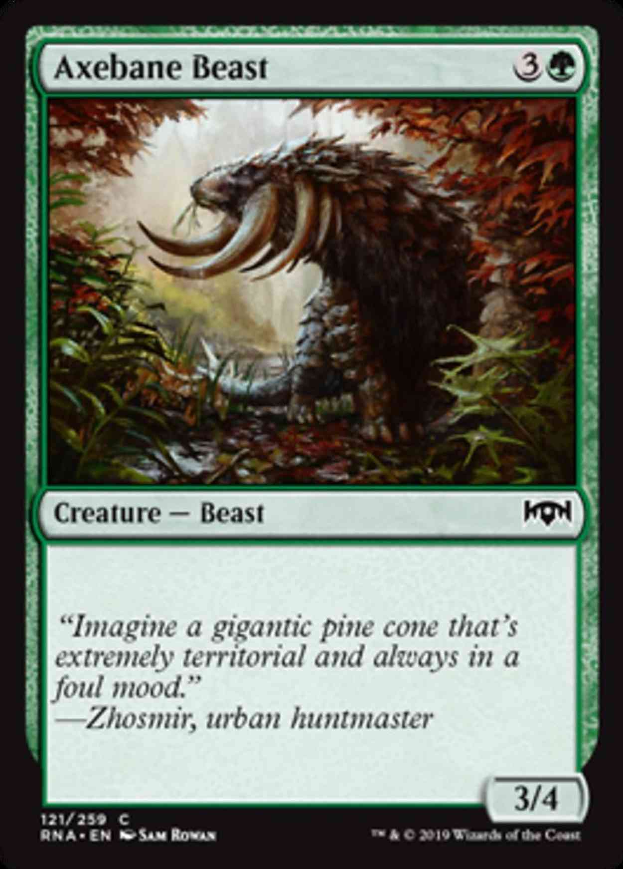 Axebane Beast magic card front