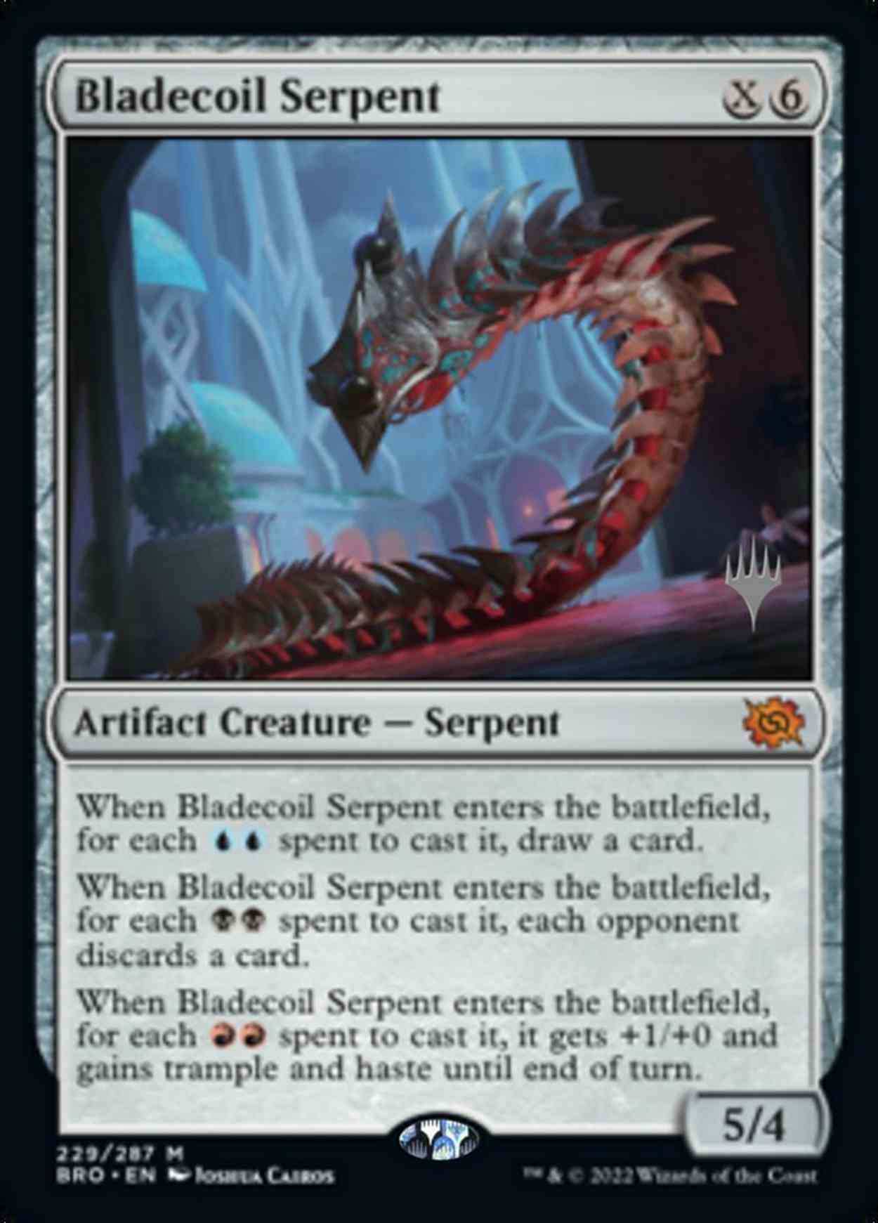 Bladecoil Serpent magic card front
