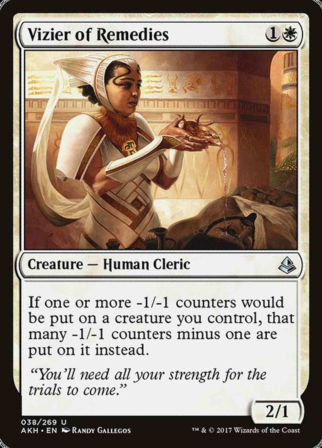 Vizier of Remedies magic card front