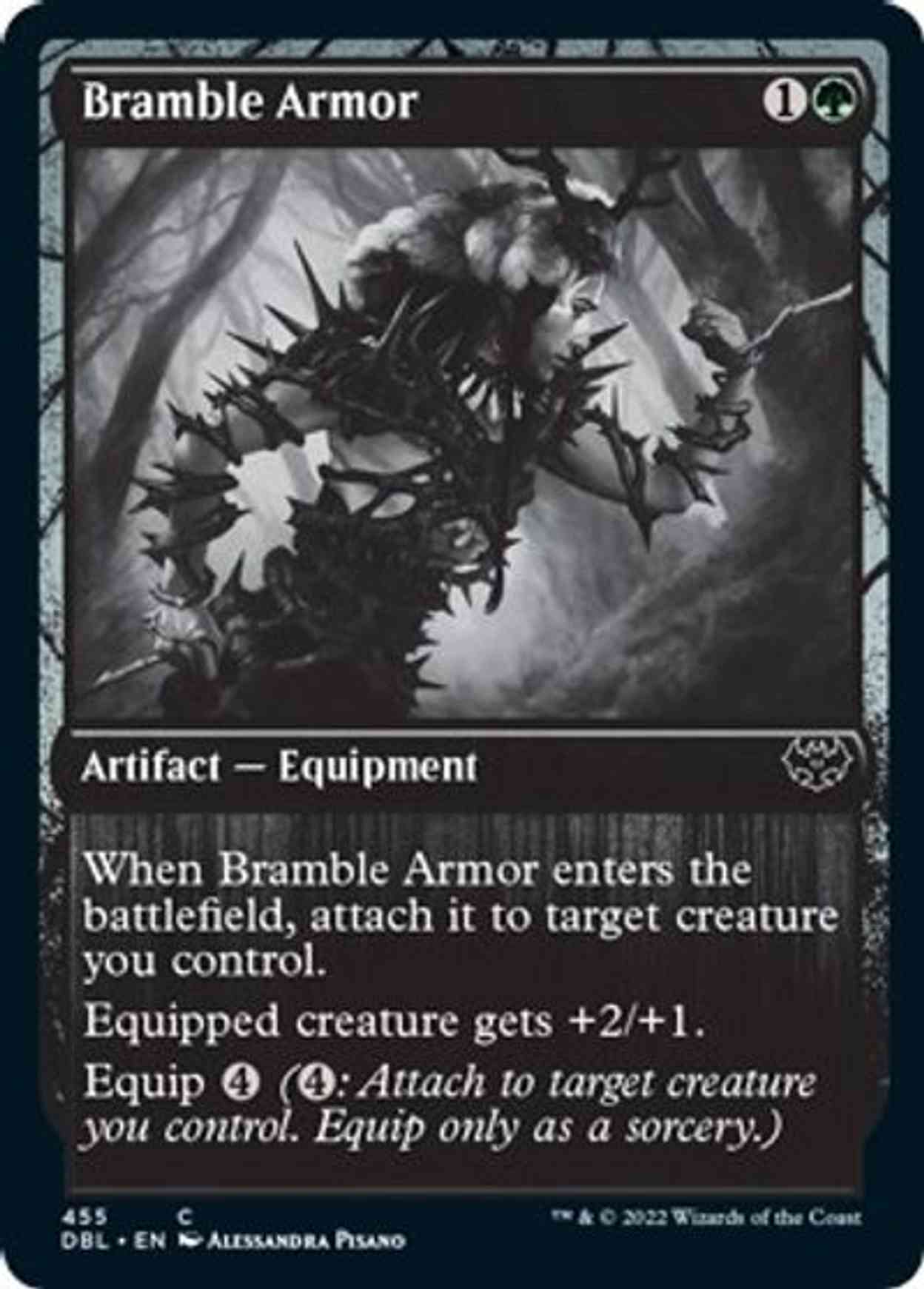 Bramble Armor (455) magic card front