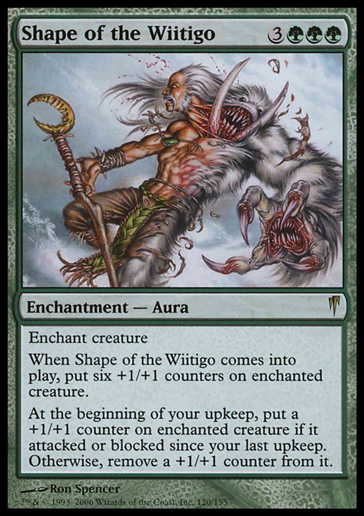 Shape of the Wiitigo magic card front