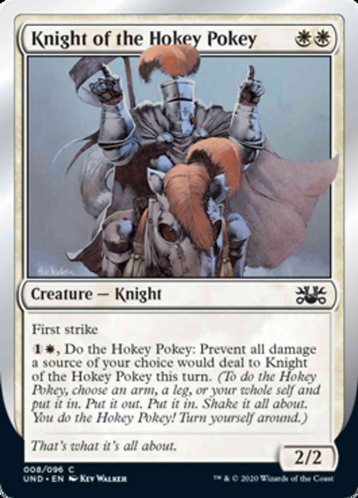 Knight of the Hokey Pokey magic card front