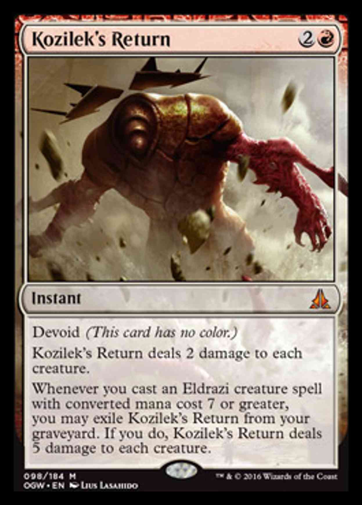 Kozilek's Return magic card front