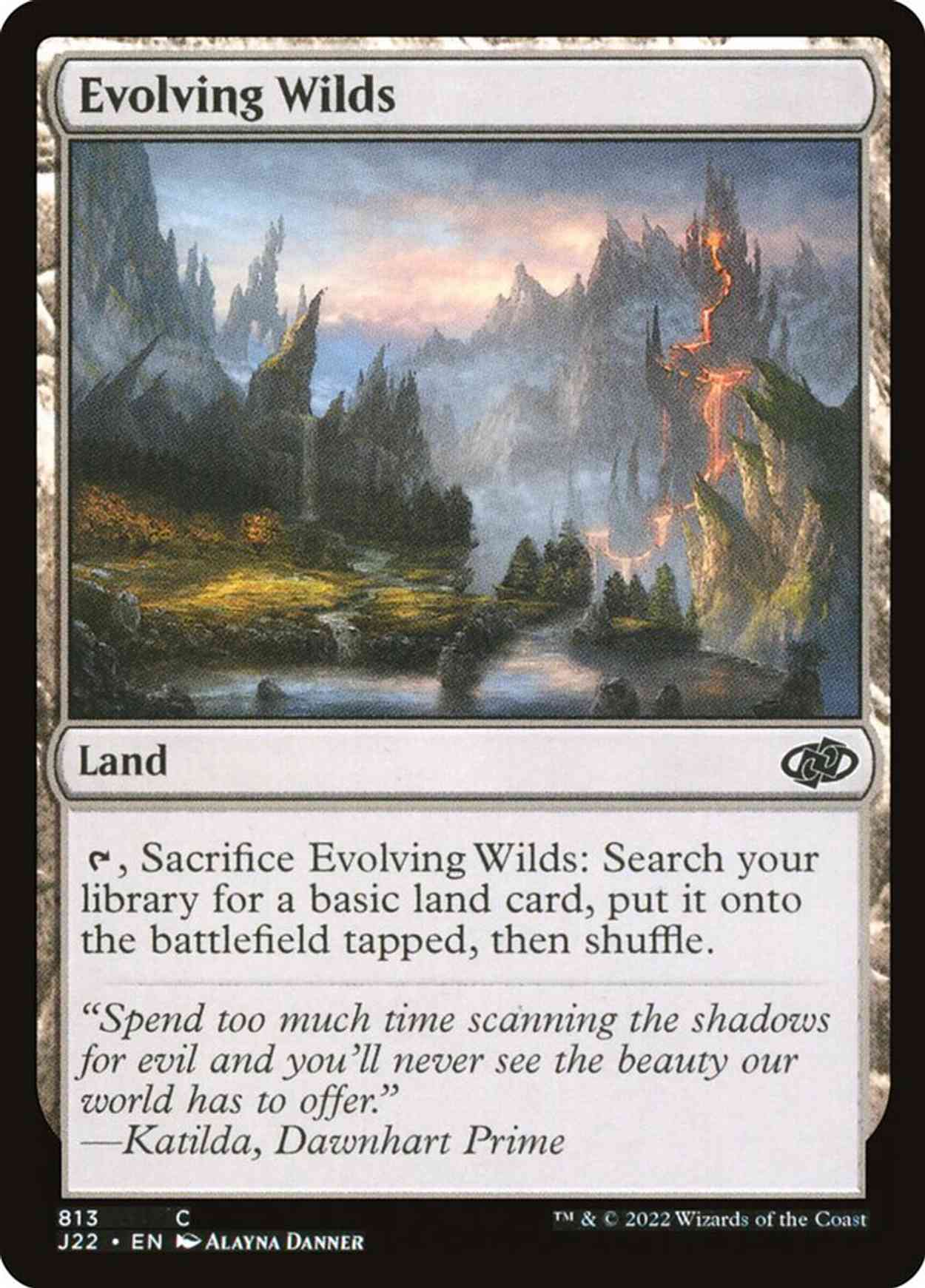 Evolving Wilds magic card front