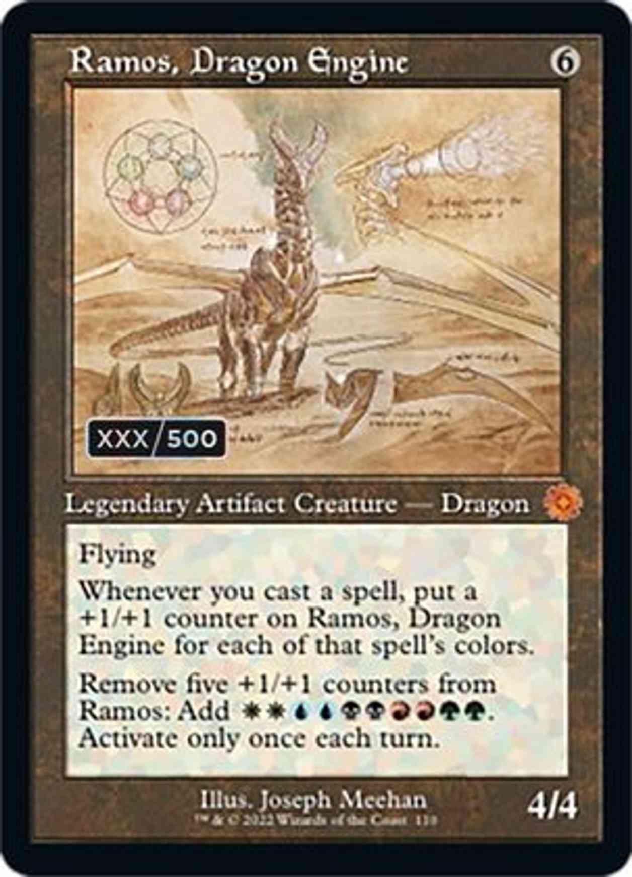 Ramos, Dragon Engine (Schematic) (Serial Numbered) magic card front