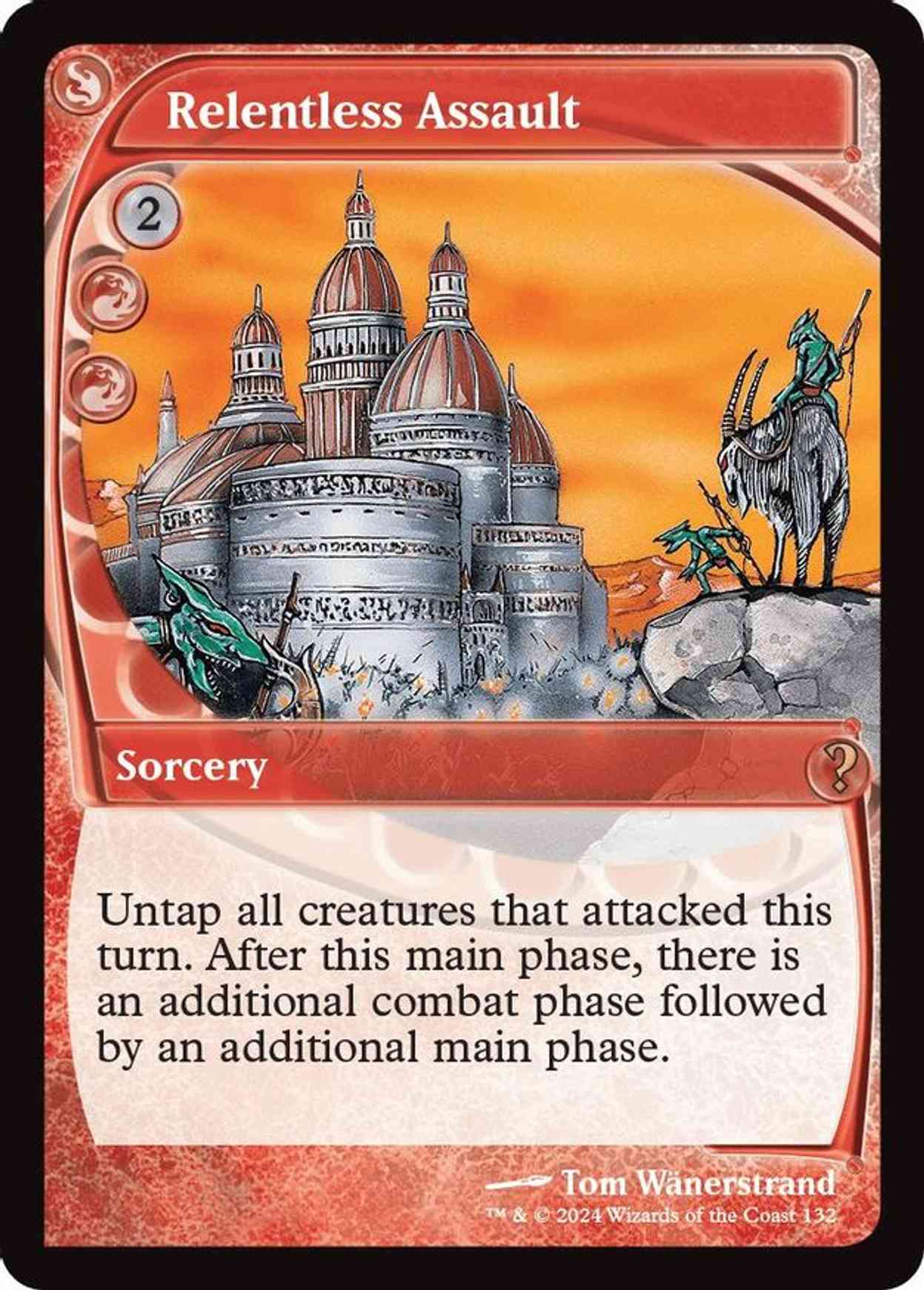 Relentless Assault (Future Sight) magic card front