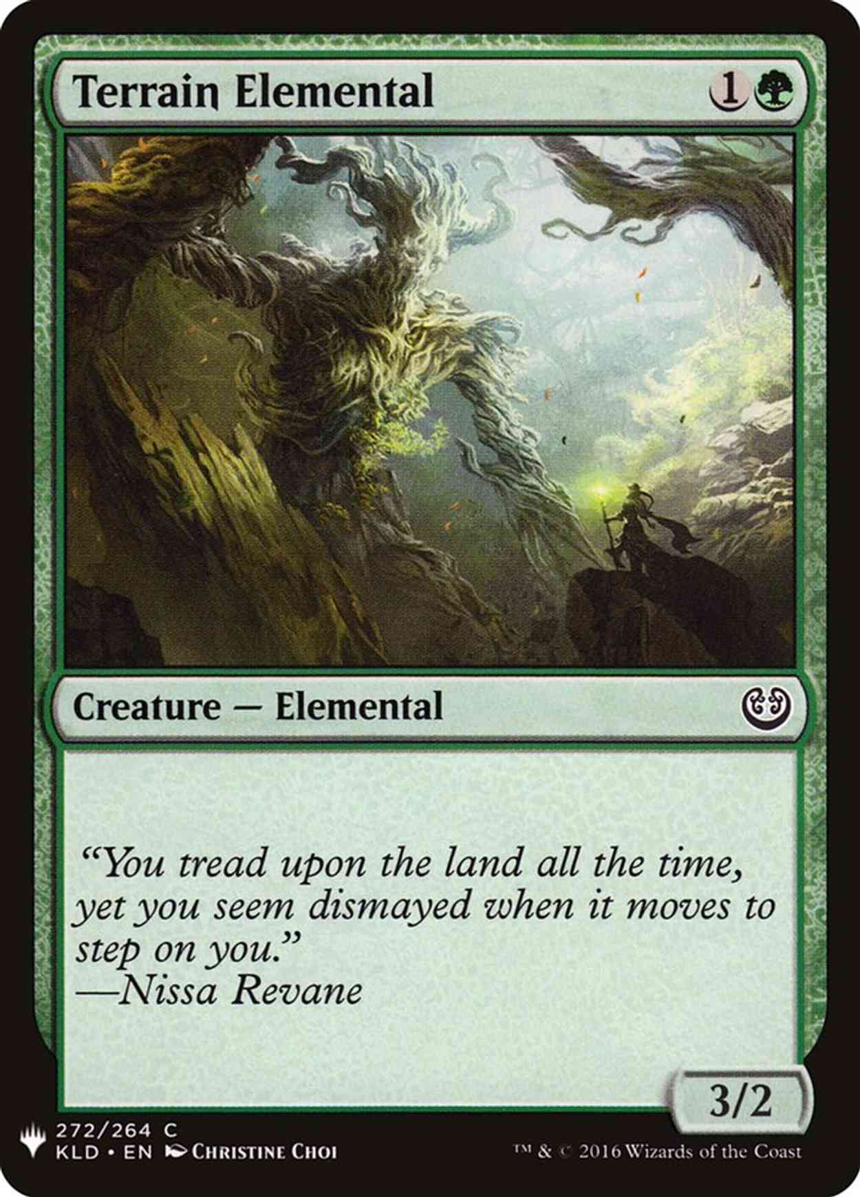 Terrain Elemental magic card front