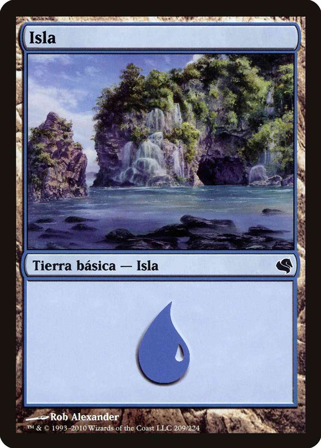 Island (Retro Frame) magic card front