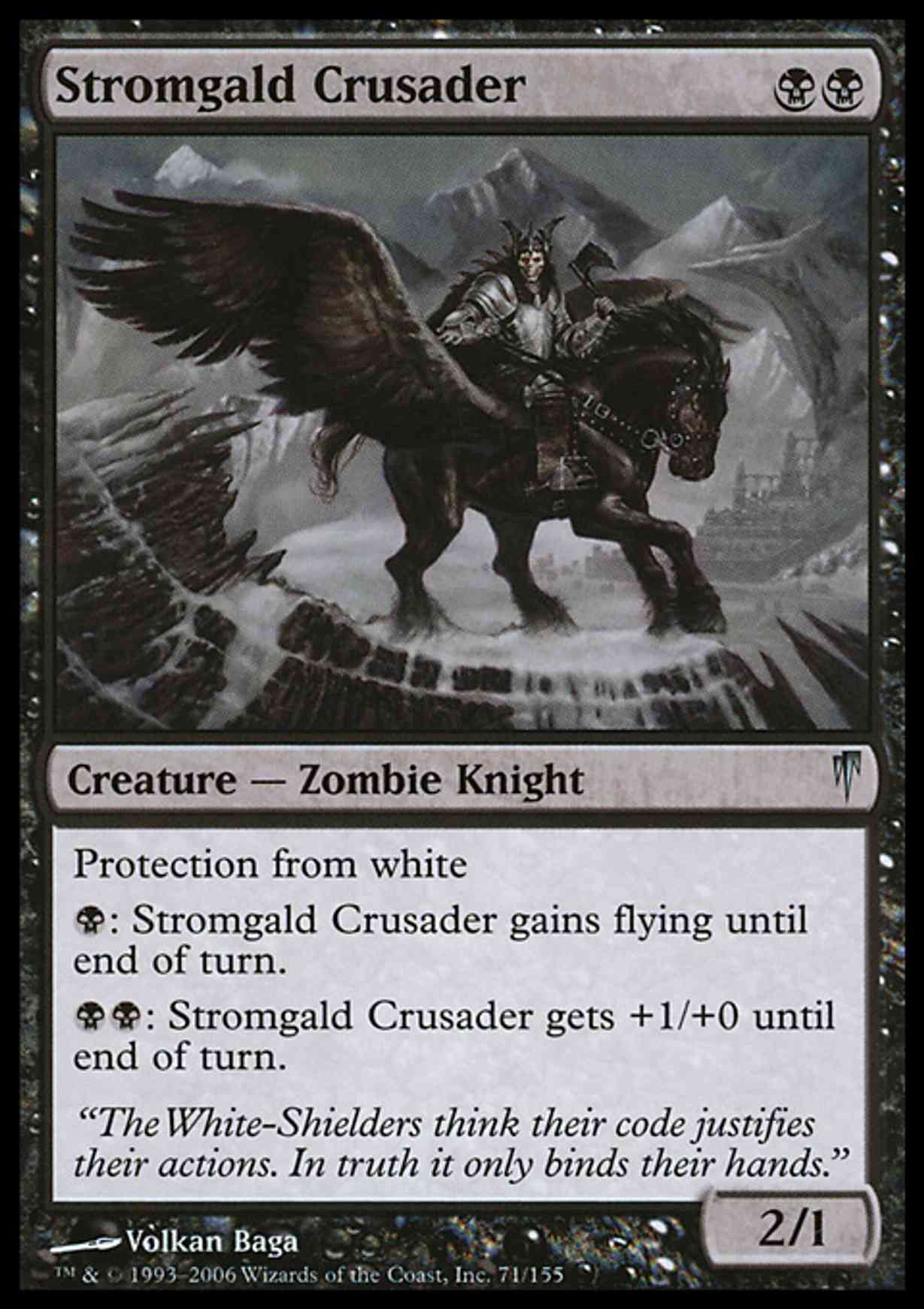 Stromgald Crusader magic card front