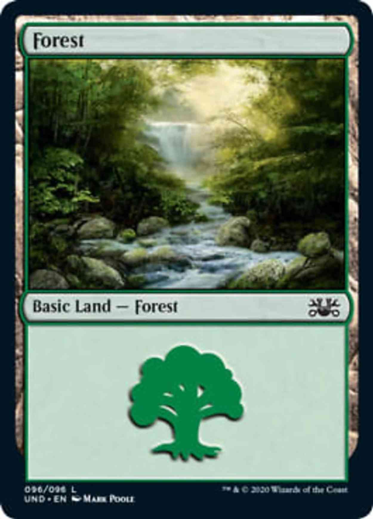 Forest magic card front