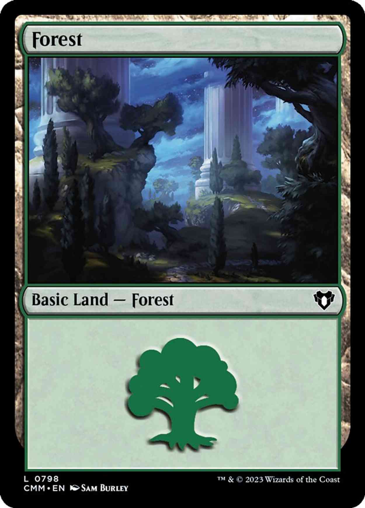 Forest (0798) magic card front