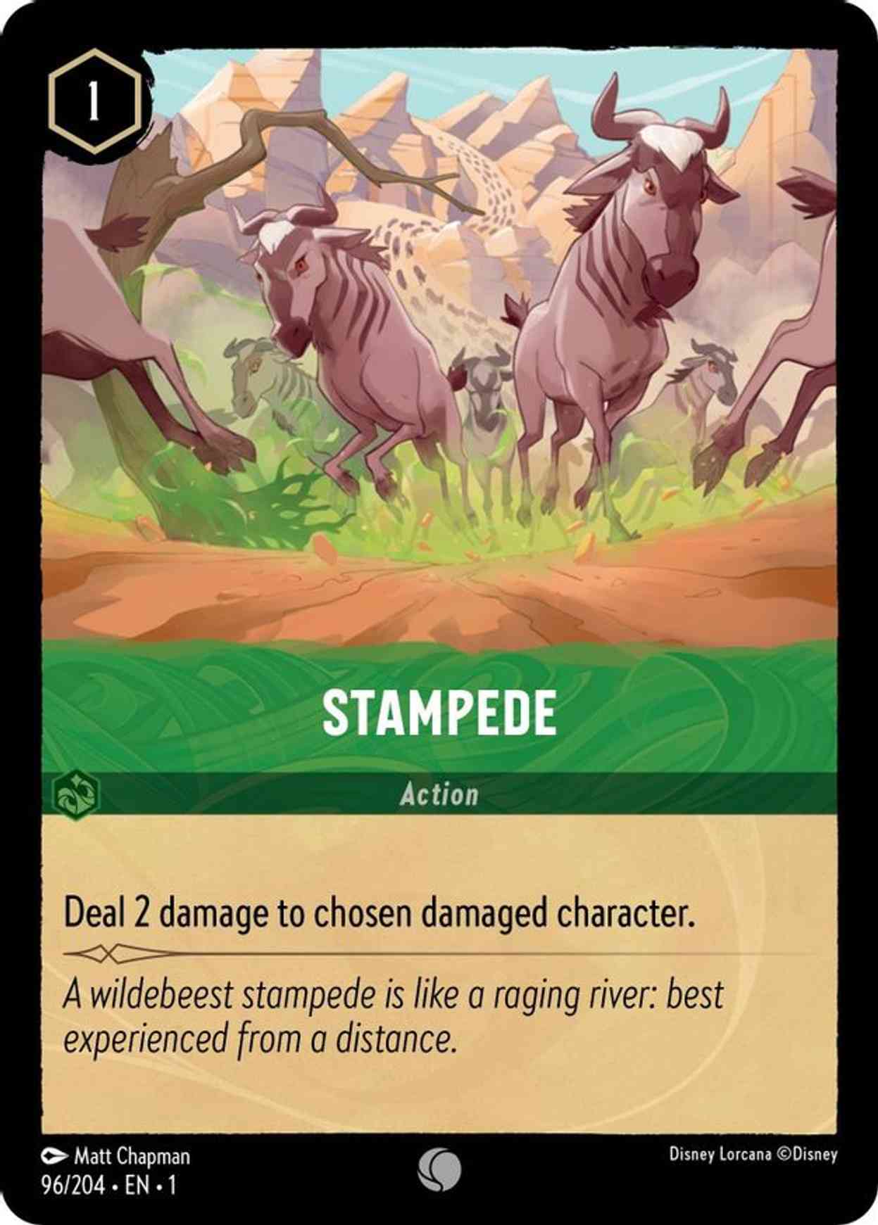 Stampede magic card front