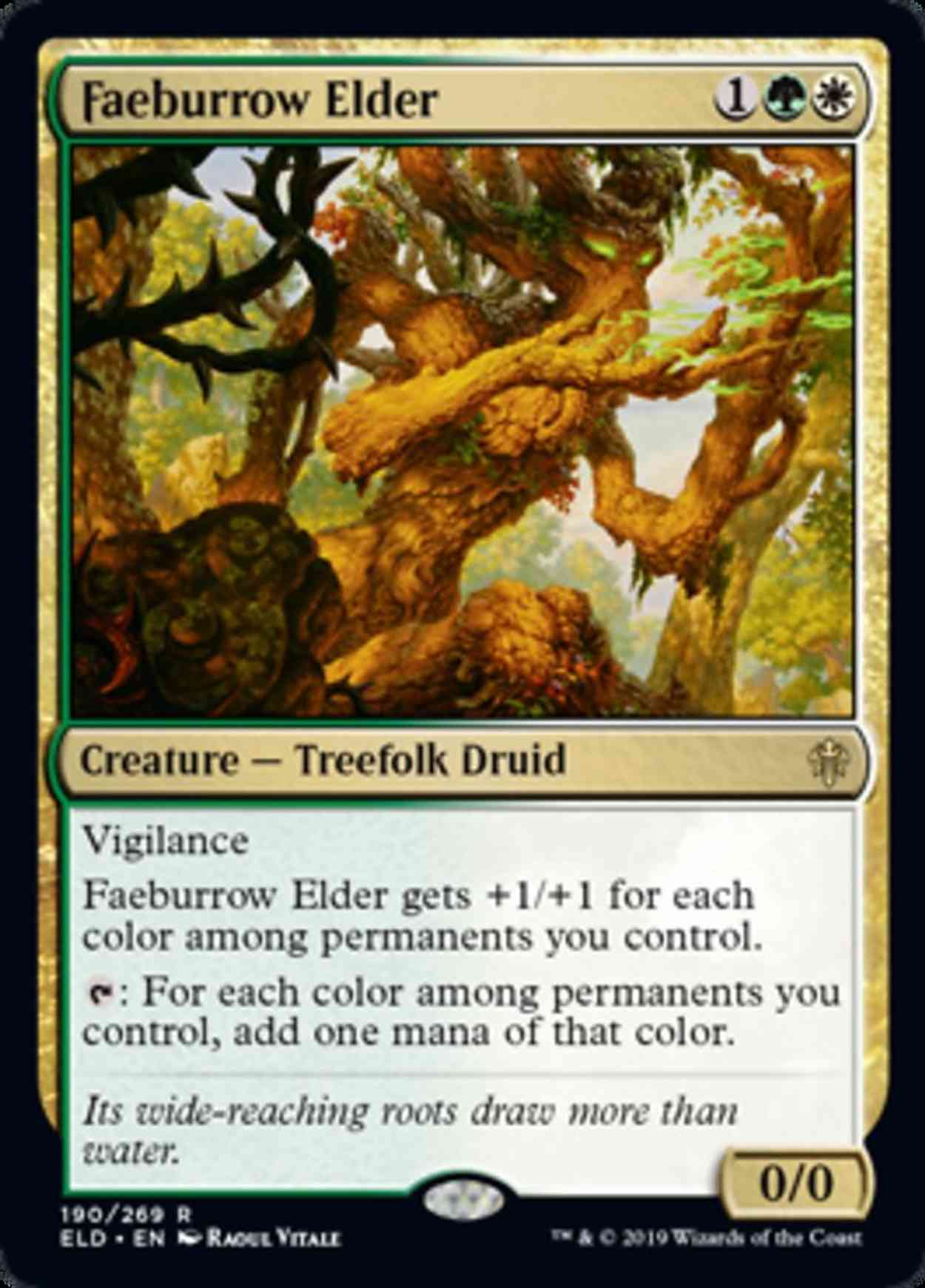 Faeburrow Elder magic card front
