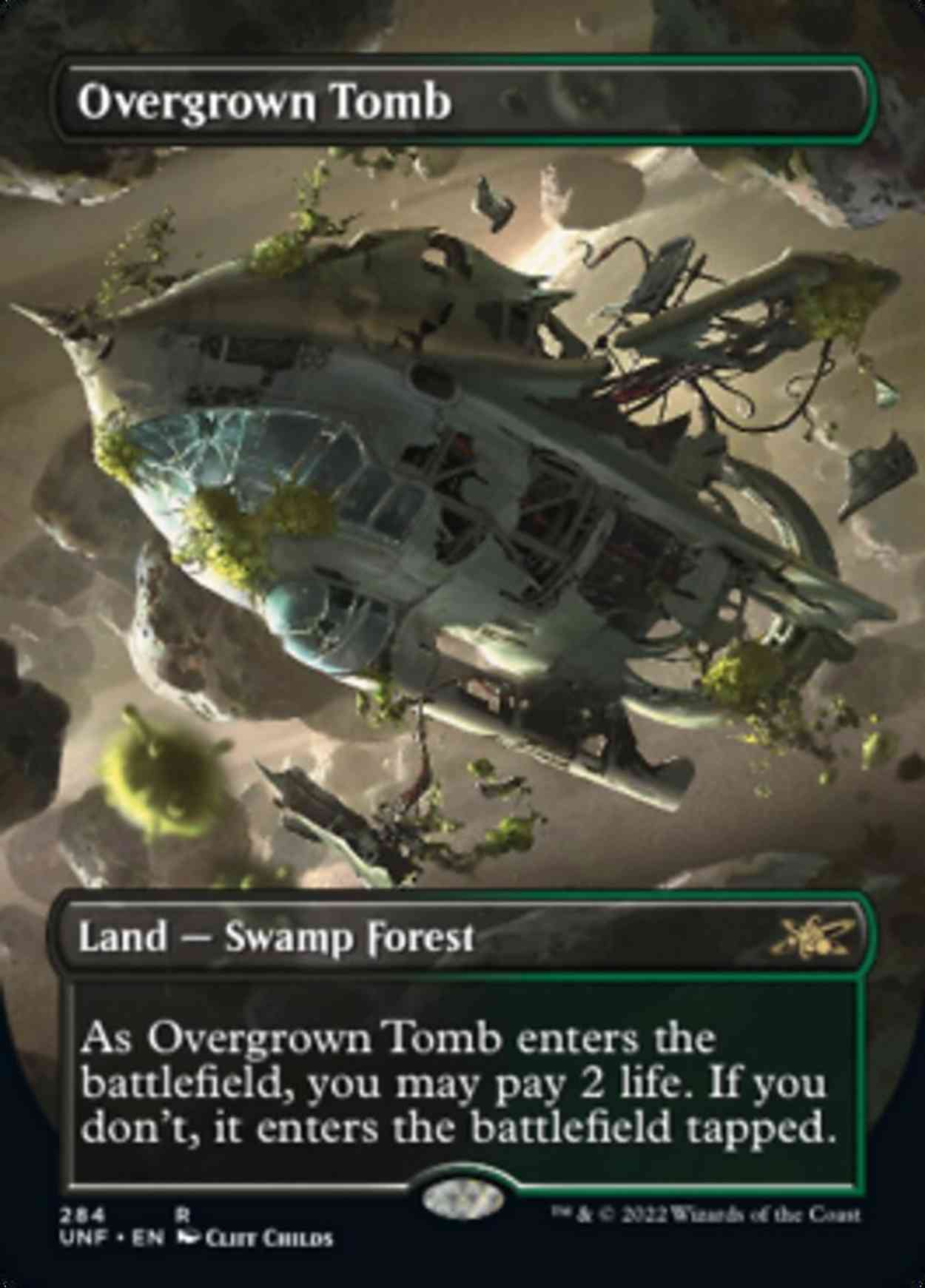 Overgrown Tomb (Borderless) magic card front
