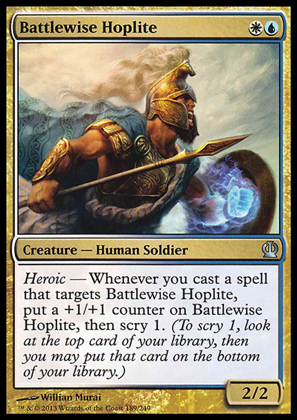 Battlewise Hoplite magic card front