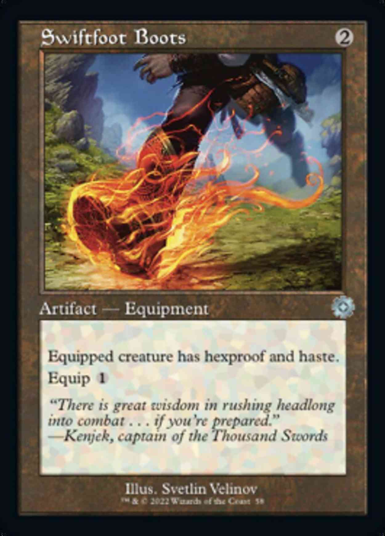 Swiftfoot Boots magic card front