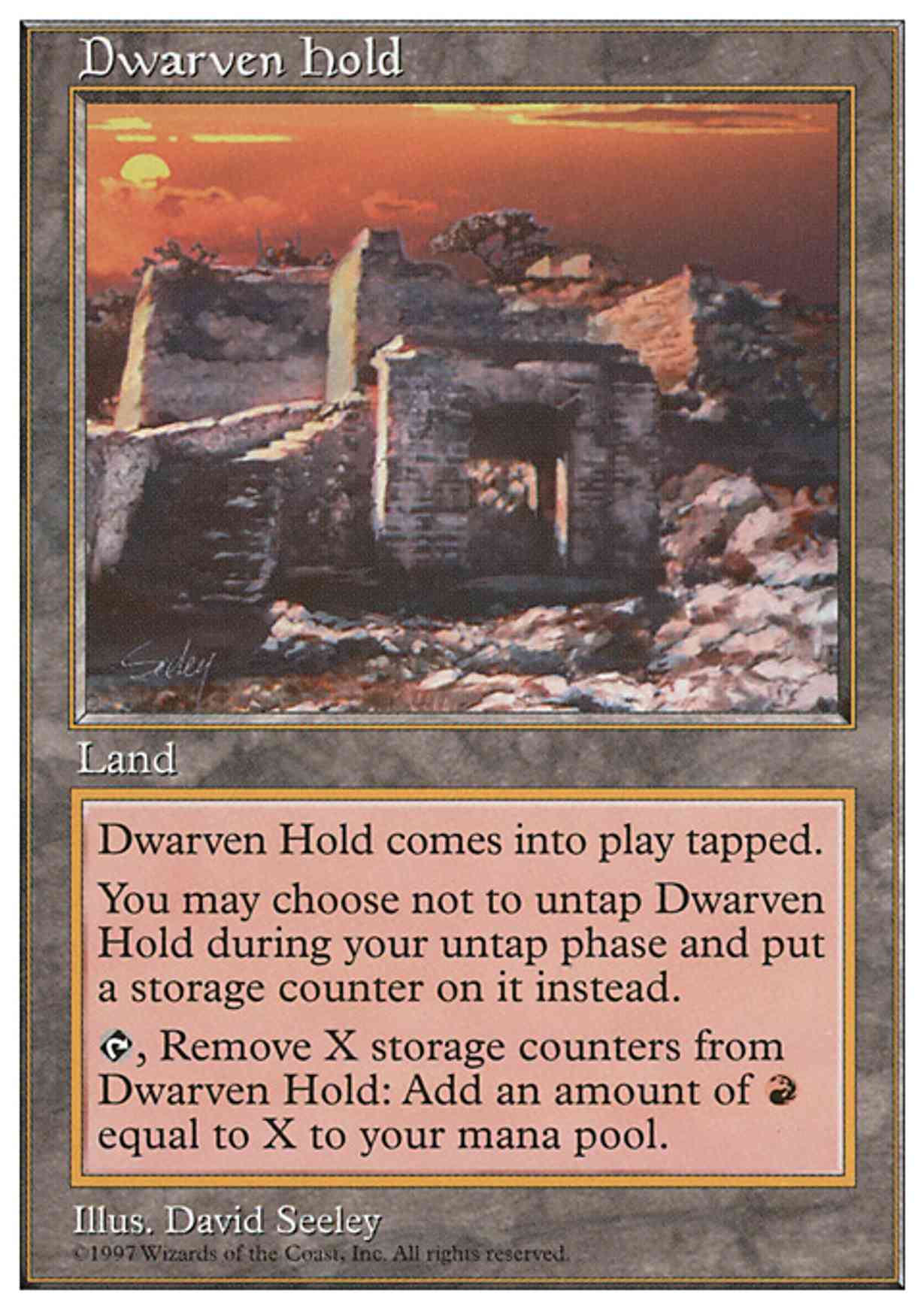 Dwarven Hold magic card front