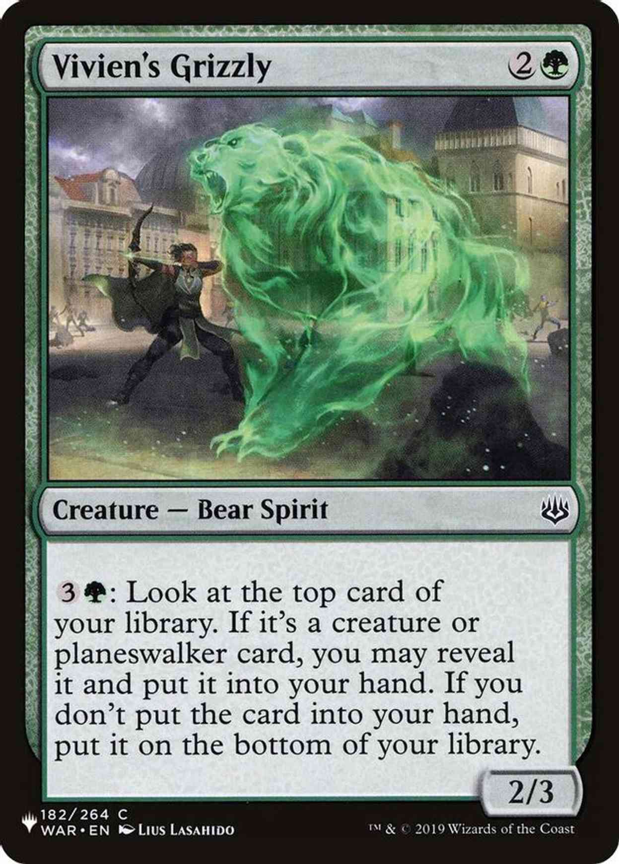 Vivien's Grizzly magic card front