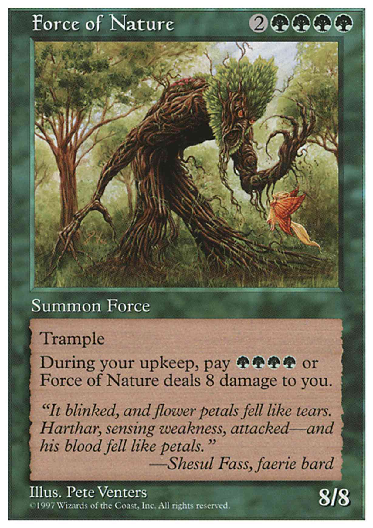 Force of Nature magic card front