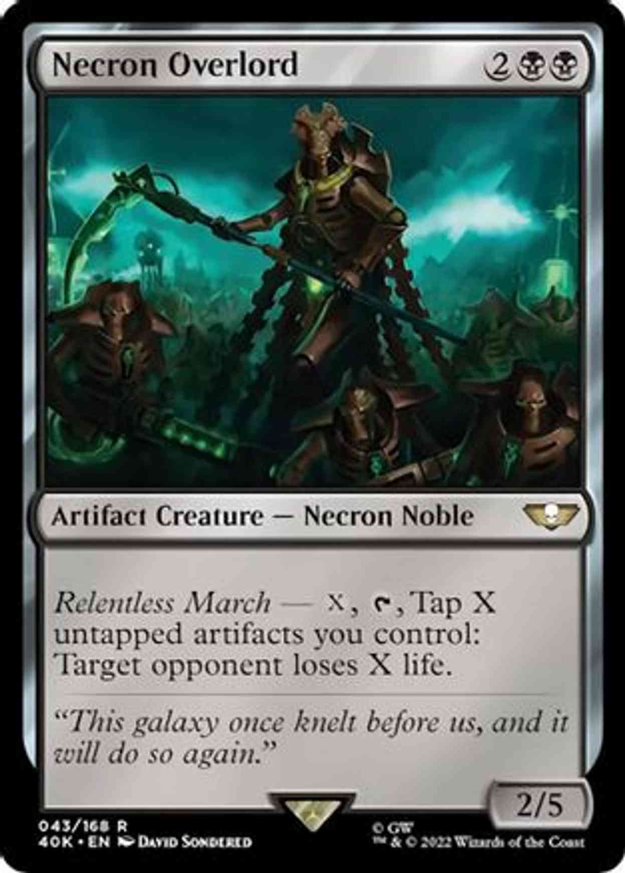 Necron Overlord (Surge Foil) magic card front
