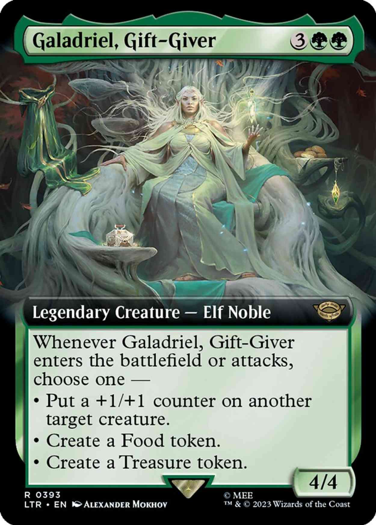 Galadriel, Gift-Giver (Extended Art) magic card front