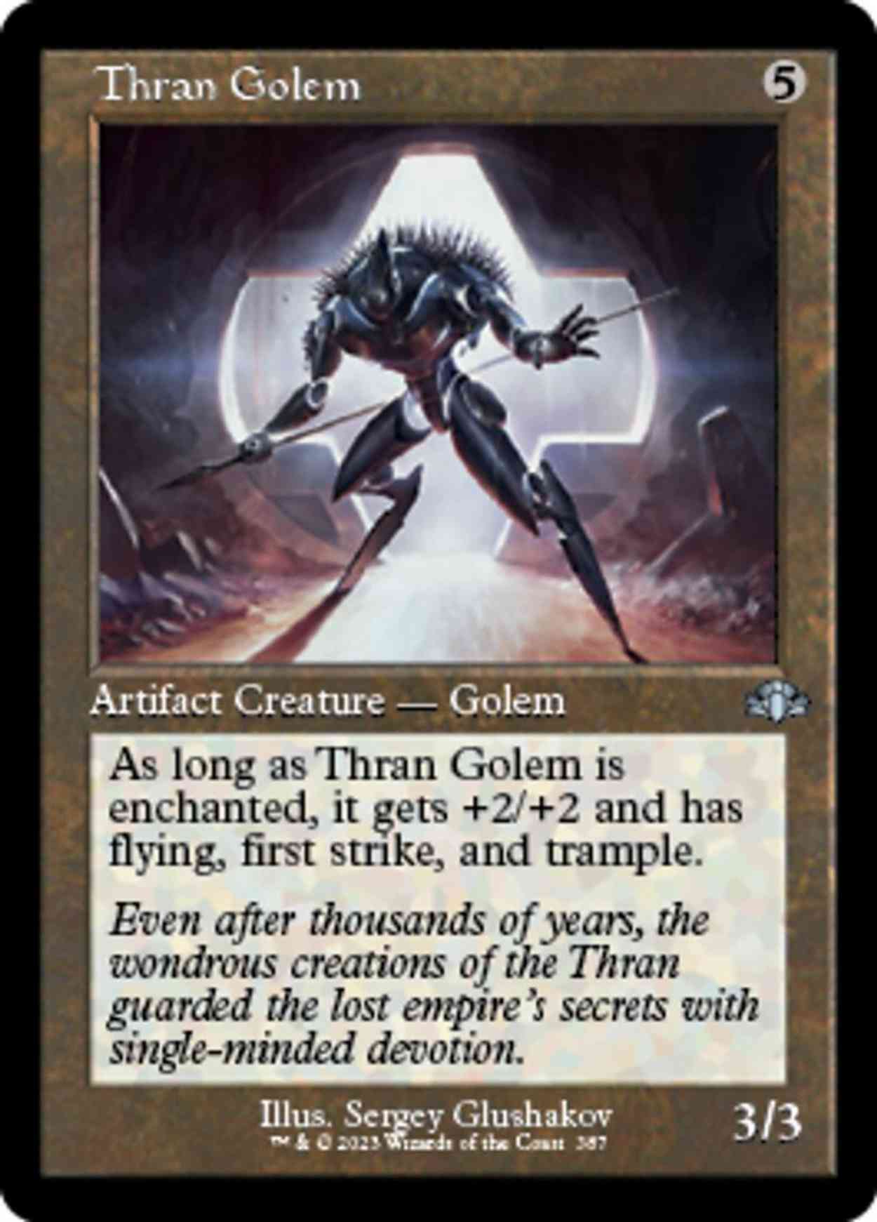 Thran Golem (Retro Frame) magic card front