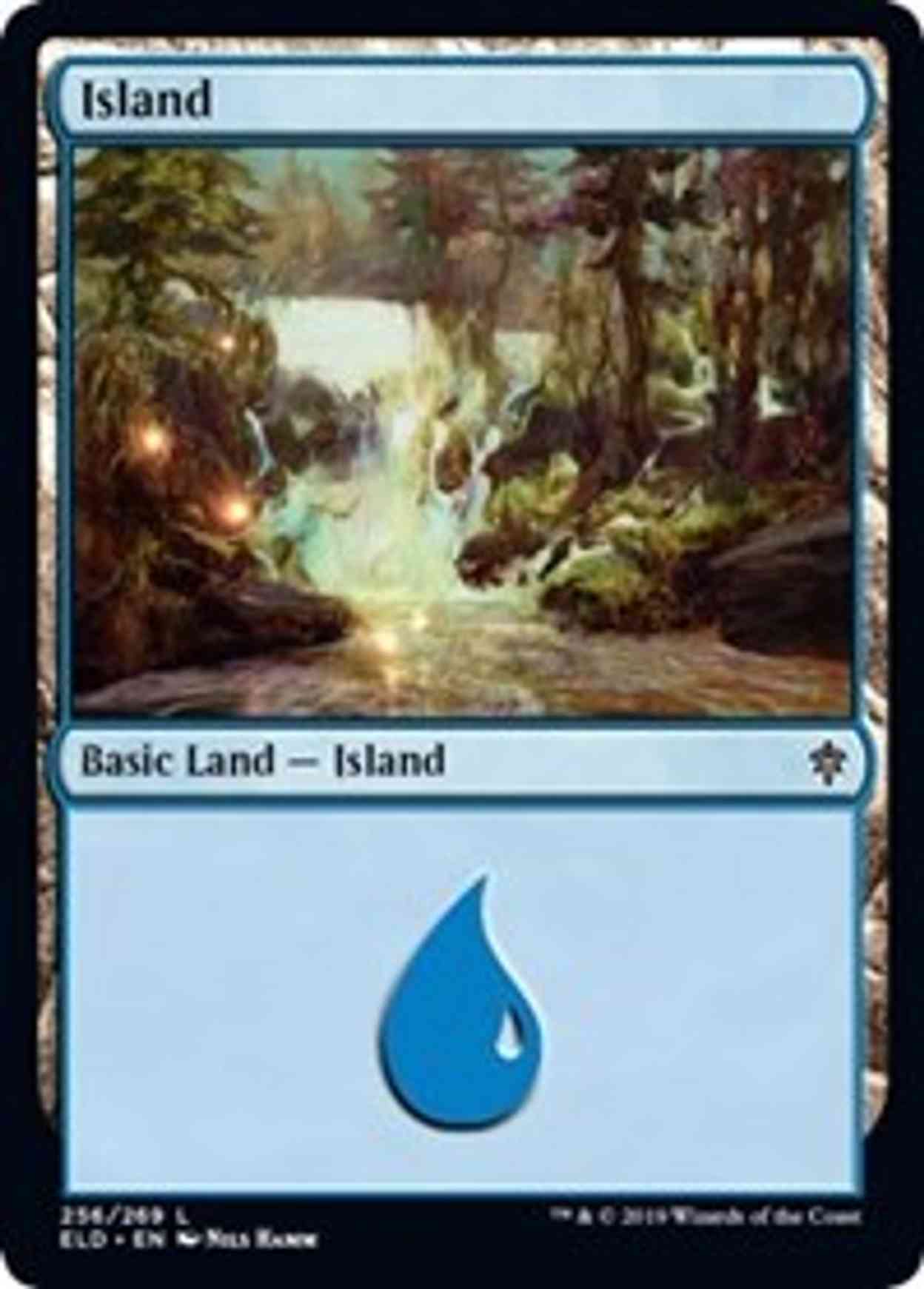 Island (256) magic card front