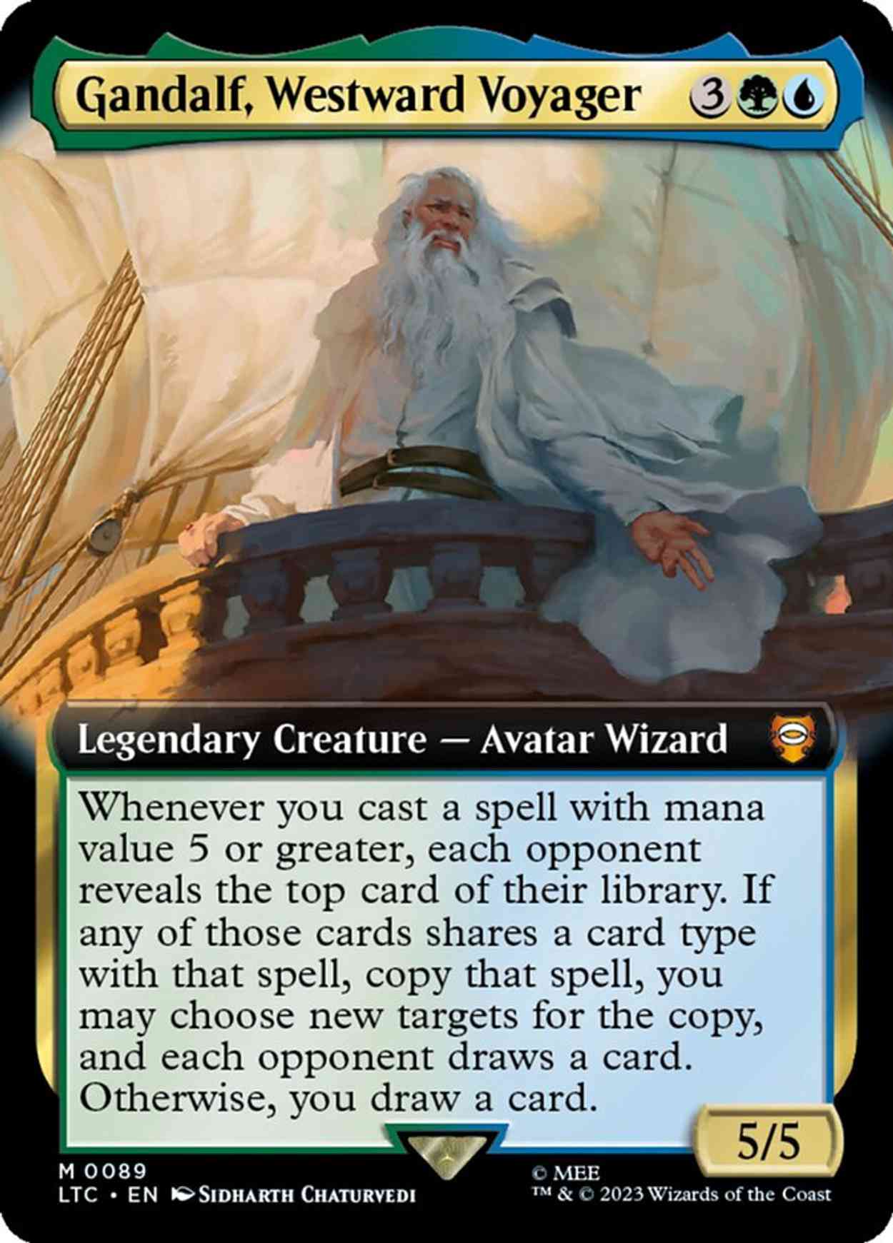 Gandalf, Westward Voyager magic card front